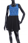 ROBE DENTELLE BI-MATIERE 2064