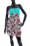 ROBE BUSTIER FLEURS 2059