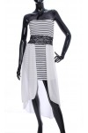 ROBE RAYE BI-MATIERE 2063