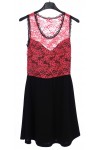 ROBE DENTELLE BI-MATIERE 2064