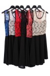 ROBE DENTELLE BI-MATIERE 2064