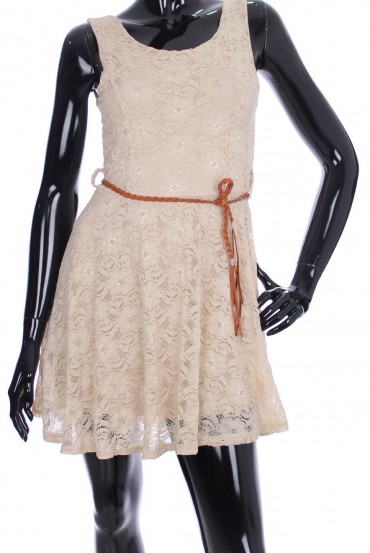 ROBE DENTELLE + CEINTURE 2058