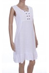 ROBE EN LIN A BOUTONS 2079