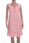 ROBE EN LIN A BOUTONS 2079