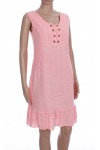 ROBE EN LIN A BOUTONS 2079