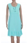 ROBE EN LIN A BOUTONS 2079