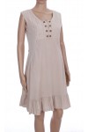 ROBE EN LIN A BOUTONS 2079