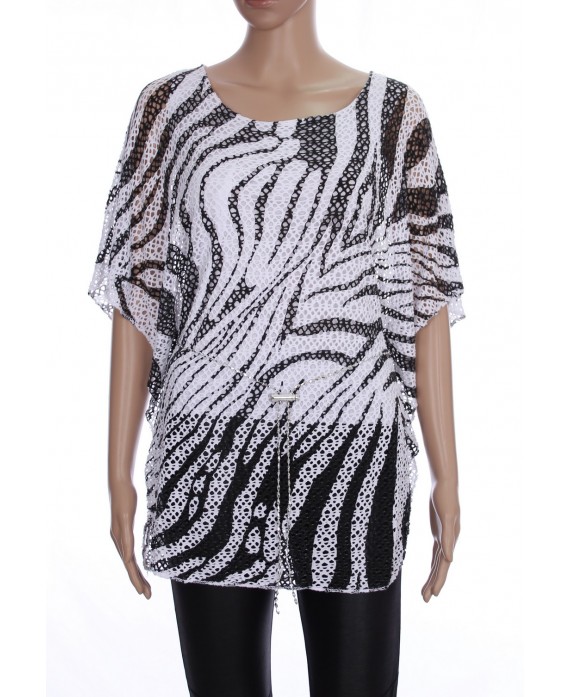 TUNIQUE ZEBRE + CEINTURE 2082