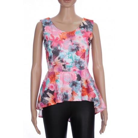 TOP PEPLULM FLEURS 2083