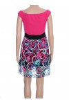 ROBE DENTELLE COLOREE 3006