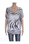 T-SHIRT AJOURE ZEBRE 3036