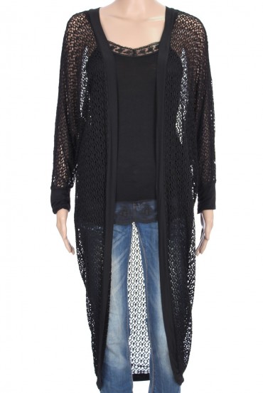 GILET LONG AJOURE 3042