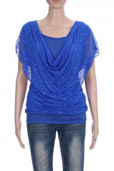 T-SHIRT EFFET 2 EN 1 3056