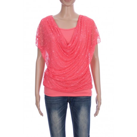 T-SHIRT EFFET 2 EN 1 3056