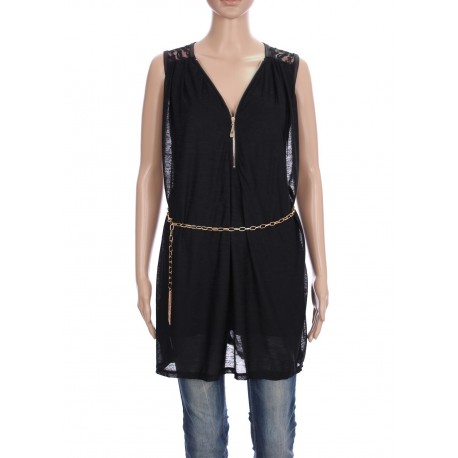 TUNIQUE ZIPPEE DENTELLE 3050