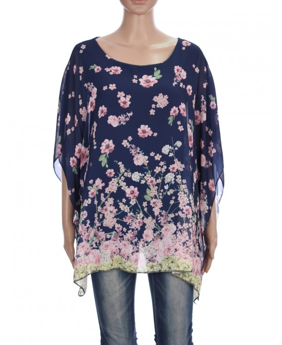TUNIQUE AMPLE FLEURIE 3061