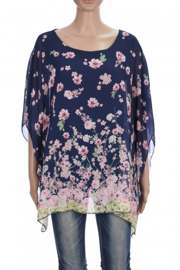 TUNIQUE AMPLE FLEURIE 3061