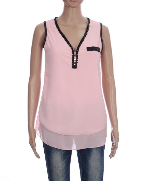 TOP SIMILI ZIPPE 3047