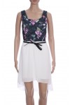 ROBE BI-MATIERE 3065