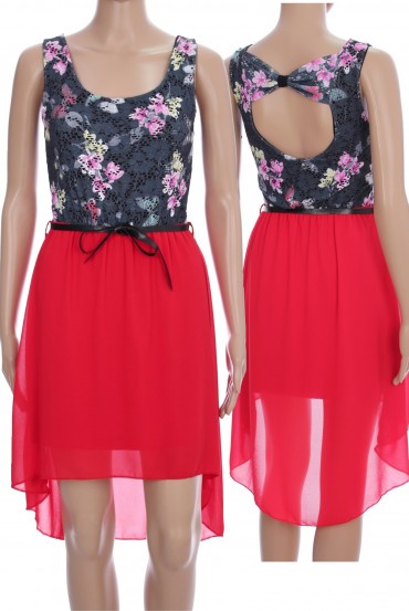 ROBE BI-MATIERE 3065