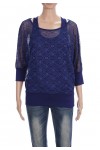 T-SHIRT DENTELLE 2 EN 1 3067