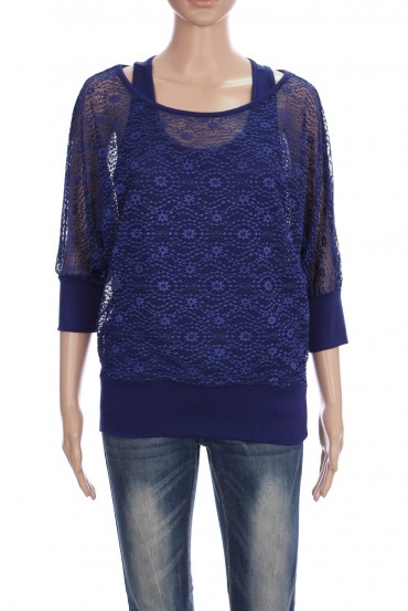 T-SHIRT DENTELLE 2 EN 1 3067