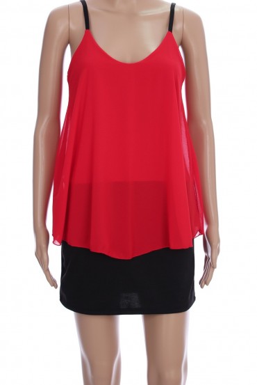 ROBE TUNIQUE A BRETELLES 3069
