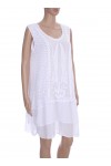 ROBE TUNIQUE MIX DE MATIERES 3079