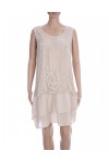 ROBE TUNIQUE MIX DE MATIERES 3079