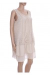 ROBE TUNIQUE MIX DE MATIERES 3079