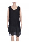 ROBE TUNIQUE MIX DE MATIERES 3079
