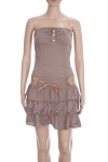 ROBE BUSTIER A VOLANTS 3094