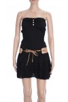 ROBE BUSTIER A VOLANTS 3094