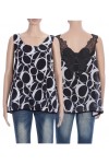 TOP IMPRIME DENTELLE 4006