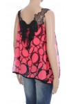TOP IMPRIME DENTELLE 4006