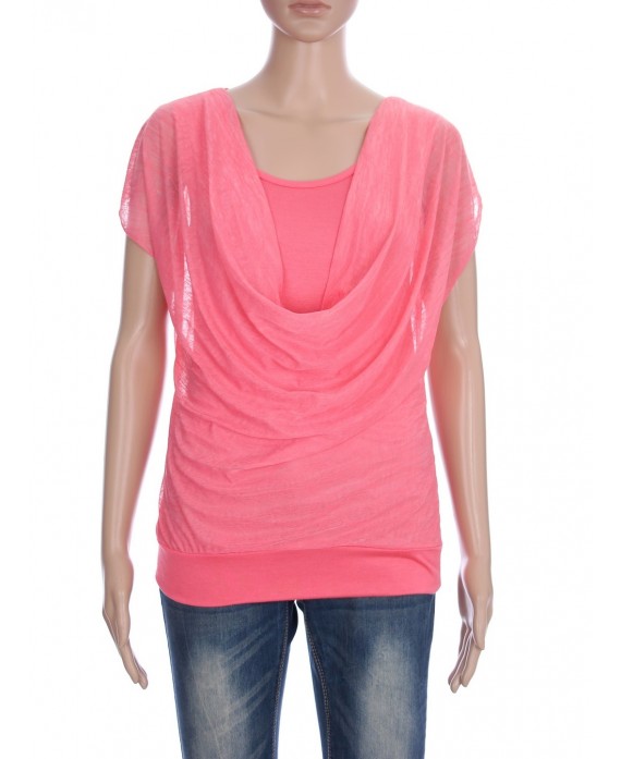 T-SHIRT EFFET 2 EN 1 4009