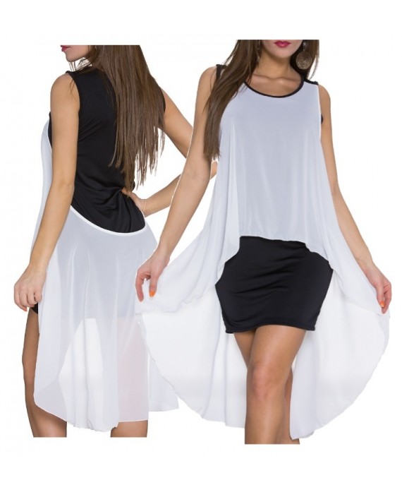 ROBE BI-MATIERE 4017