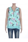 TOP FLEURS ZIPPE 4046