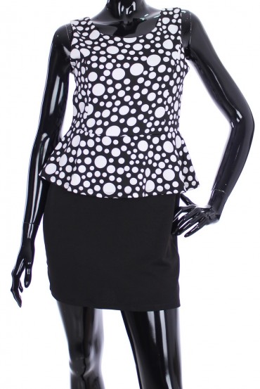 ROBE PEPLUM 2034