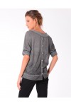 PULL PAILLETTES DOS BOUTONS 5076
