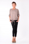 T-SHIRT EFFFET DELAVE A NOUER 5098