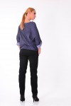 T-SHIRT EFFFET DELAVE A NOUER 5098