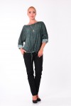 T-SHIRT EFFFET DELAVE A NOUER 5098