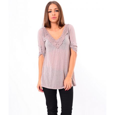 T-SHIRT SCOLLO BRODEE 5148