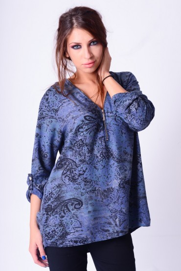 TUNIQUE ZIPPEE + ECHARPE 5261