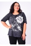 PULL FLEURS GRANDE TAILLE 5405