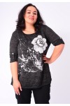 PULL FLEURS GRANDE TAILLE 5405