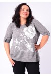 PULL FLEURS GRANDE TAILLE 5405