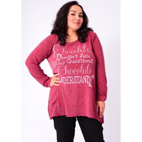 PULL IMPRIME GRANDE TAILLE 5401