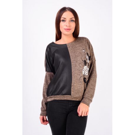 PULL IMPRIME BI-MATIERE 5406